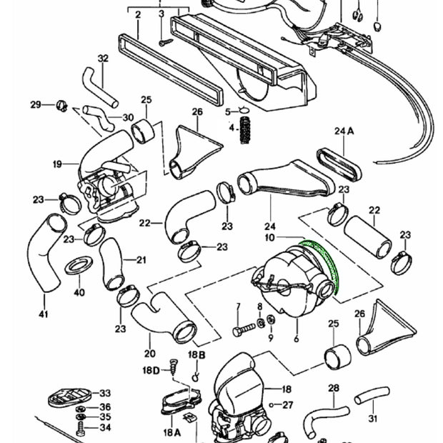 Dichtring Heizungsgebläse Schaumstoff Porsche 911 63-89