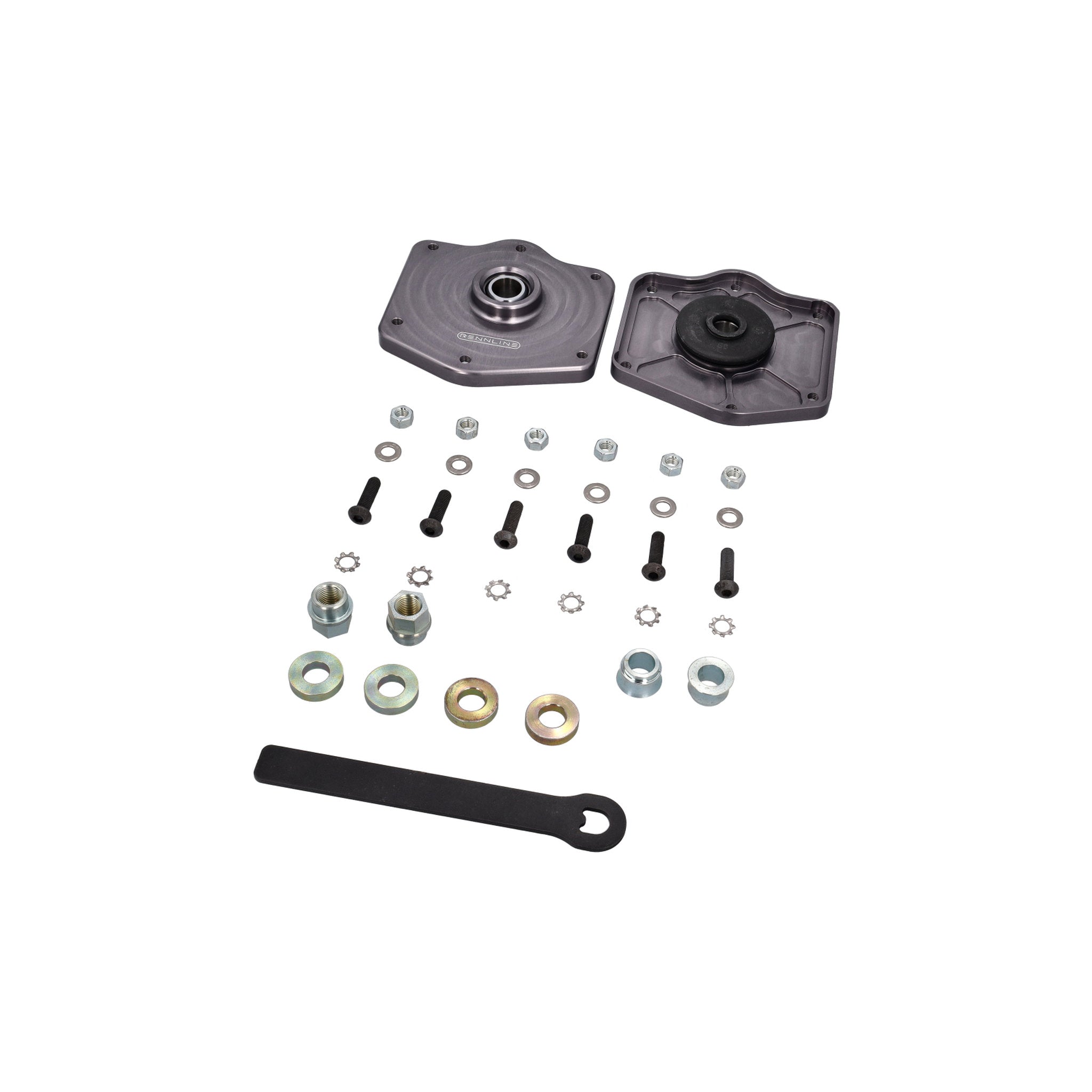 Rennline Sealed Front Strut Mounts Set of 2 for Porsche 996 2WD / 986 Boxster