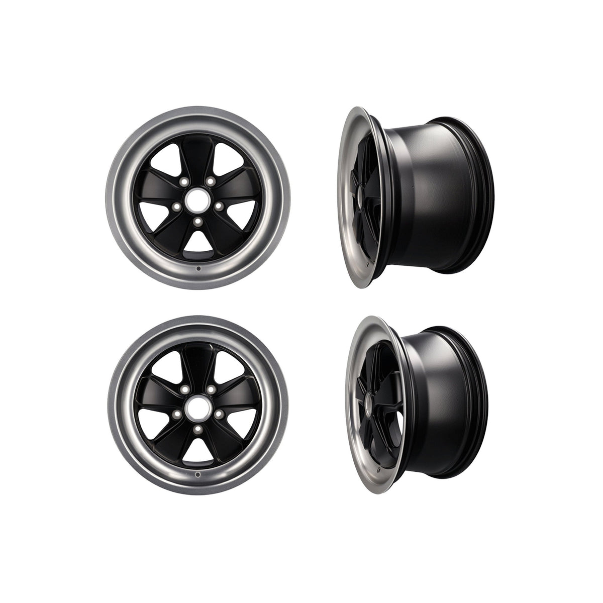 Alufelgen-Satz 18 Zoll 8,0J / 10J, 5-Speichen-Design (Ausführung B)