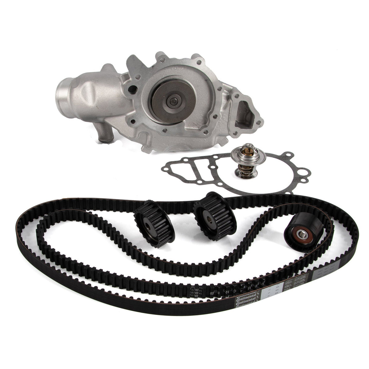 Water pump, thermostat, camshaft and balance shaft belt kit for Porsche 944 S 2.5 l 16V