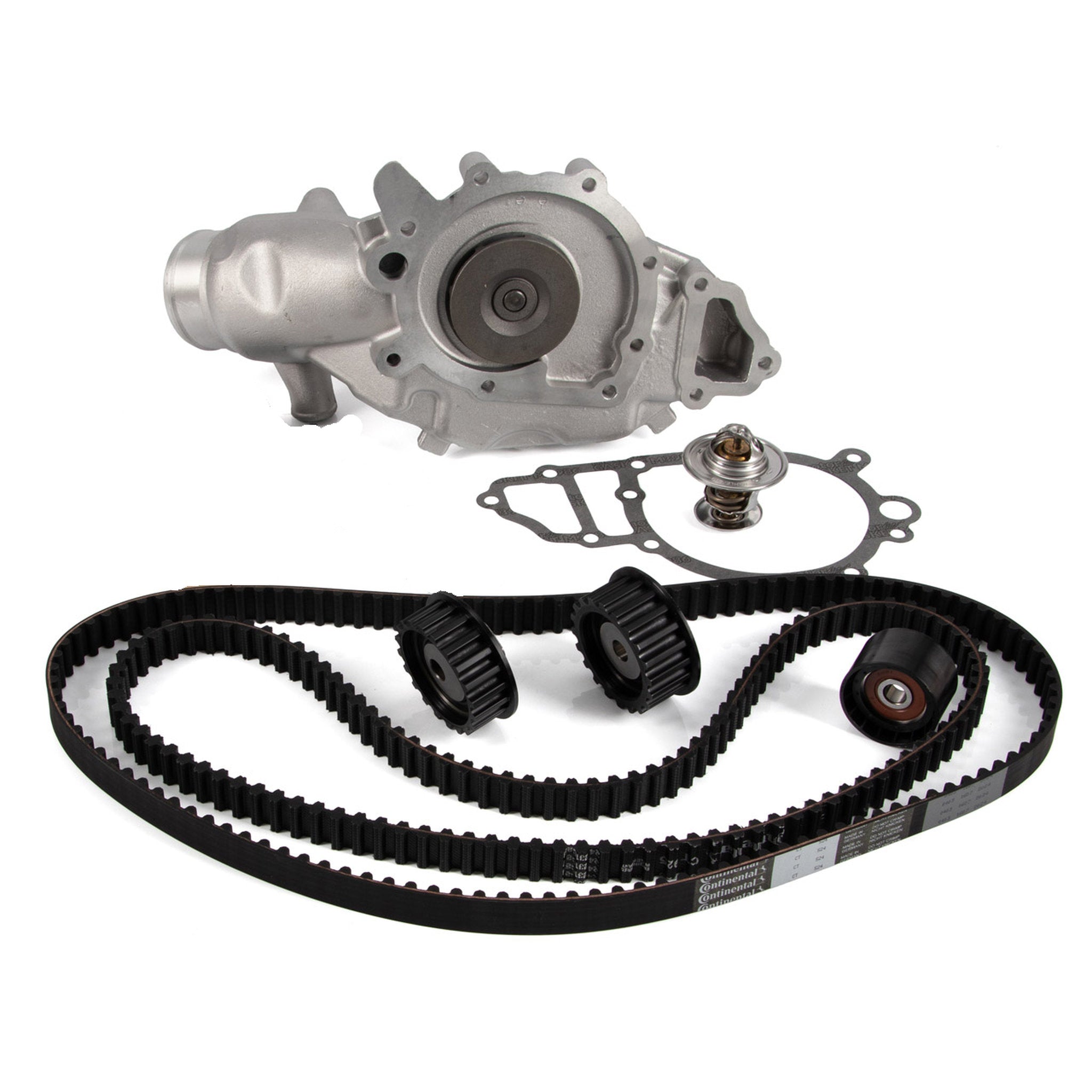 Wasserpumpe, Thermostat, Nockenwellen- und Ausgleichsriemensatz für Porsche 944 S 2,5 l 16V